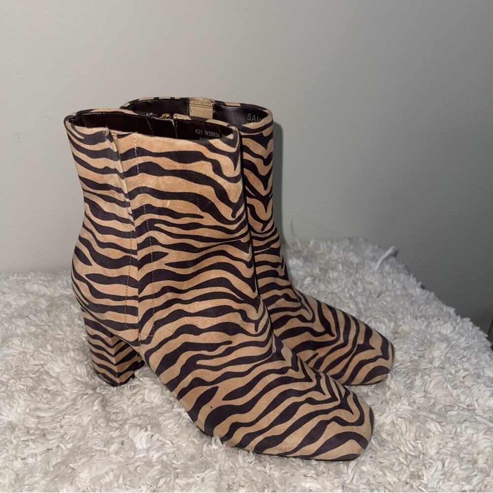 Cole Haan Grand 360 Animal Print Suede Leather Booties